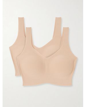Commando Butter Set Aus Zwei Soft-Bhs Aus Stretch-Micromodal - Natur