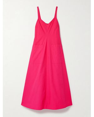Rosie Assoulin Pocktail Cotton-Poplin Midi Dress - Pink