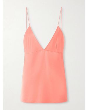 KHAITE Timy Satin Camisole - Pink