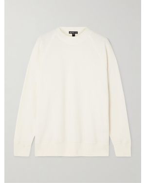 James Perse Waffle-Knit Cotton And Cashmere-Blend Top - Natural