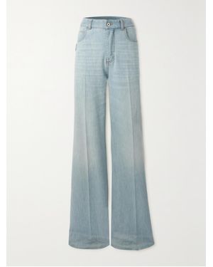 Bottega Veneta High-Rise Wide-Leg Jeans - Blue