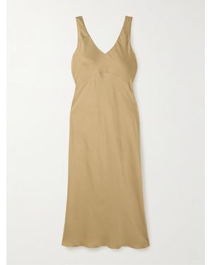 NET-A-PORTER FOR THE KING'S FOUNDATION Satin Maxi Dress - Natural