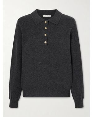 Blazé Milano Highland Wool And Cashmere-Blend Polo Jumper - Black