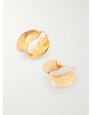 AGMES Laila Vermeil Hoop Earrings - Metallic