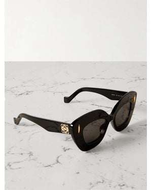 Loewe Oversized Cat-Eye Acetate Sunglasses - Black