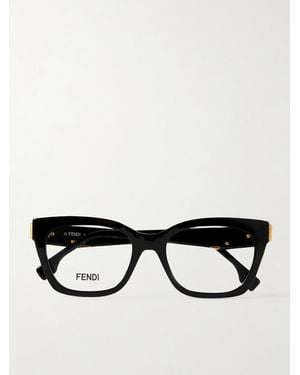 Fendi Fendi First Square-Frame Acetate Optical Glasses - Black