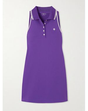 Tory Sport Piqué Mini Dress - Purple