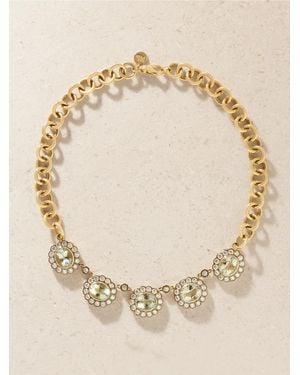 Marlo Laz Alexandra 14-Karat, Aquamarine And Diamond Necklace - Natural
