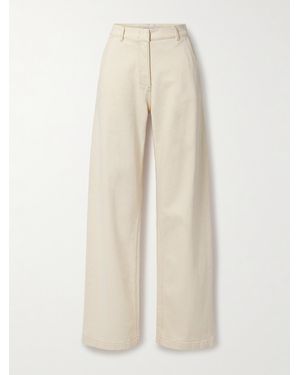 Another Tomorrow Hoch Sitzende Jeans Mit Geradem Bein Aus Bio-Denim - Natur