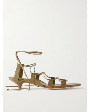 Jamie Haller The Sparta Lace-Up Leather Sandals - Natural