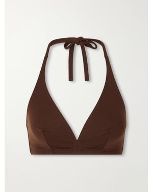 Eres Les Essentiels Gang Triangle Bikini Top - Brown