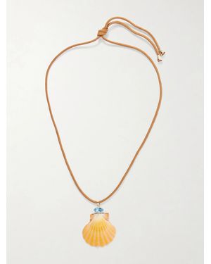 Jennifer Behr Cleodora Embellished Seashell Necklace - Natural