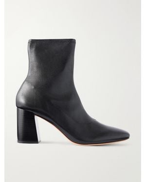 Loeffler Randall Elise Leather Ankle Boots - Black