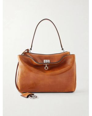 Balenciaga Rodeo Mini Leather Shoulder Bag - Brown