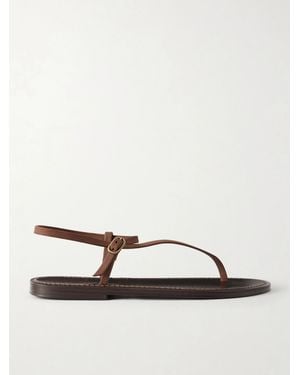 K. Jacques Vassili Nubuck Thong Sandals - Brown