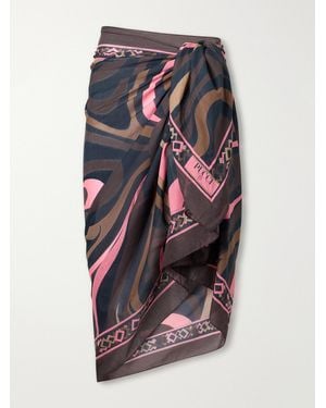 PUCCI Printed Cotton-Voile Pareo - Multicolour