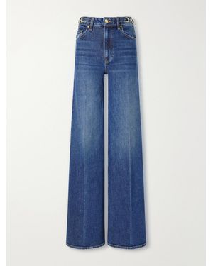 Ulla Johnson The Stretch Valory Flare High-Rise Jeans - Blue