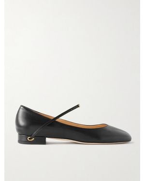 Jennifer Chamandi Paolo 20 Leather Ballet Flats - White