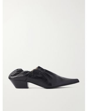 Our Legacy Ranch Envelope 35 Gathered Leather Pumps - Black