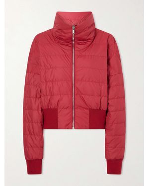 Rick Owens Moncler Appliquéd Quilted Shell Down Jacket - Red