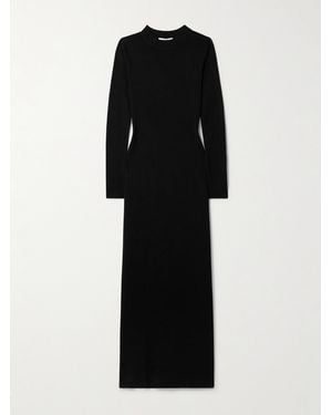 FFORME Aina Maxikleid Aus Baumwoll-Jersey - Schwarz