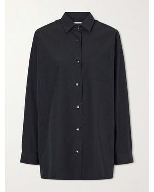 Maria McManus Hemd Aus Biobaumwollsatin - Blau