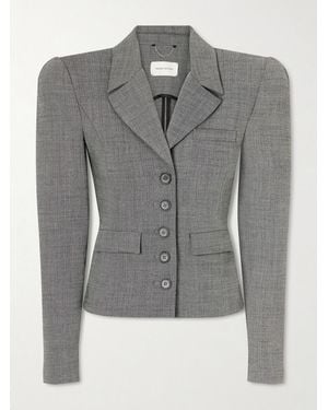 Magda Butrym Cropped Wool-Blend Blazer - Grey