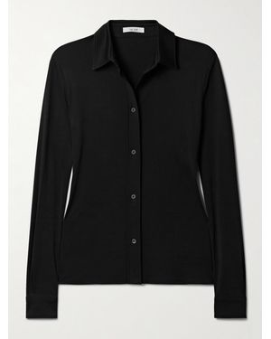 The Row Hemd Aus Glänzendem Jersey - Schwarz