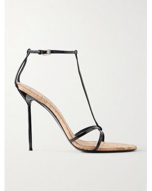 Paris Texas Lidia105 Patent-Leather Sandals - White
