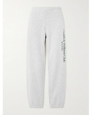 Sporty & Rich Jogginghose Aus Jersey Aus Einer Baumwollmischung Mit Print - Weiß