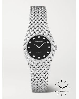 KEEPER VINTAGE Audemars Piguet Vintage 1970S Cobra Automatic 26Mm 18-Karat Diamond Watch - White