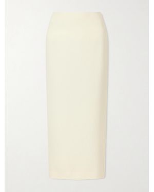 Wardrobe NYC Crepe Midi Skirt - White