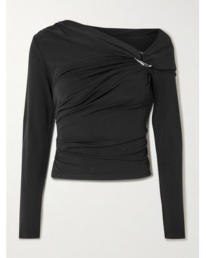 Veronica Beard Haut Asymétrique En Résille Stretch À Ornement Lozea - Noir