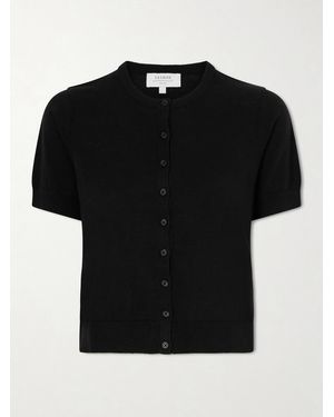 La Ligne Alex Cropped Knitted Cardigan - Black