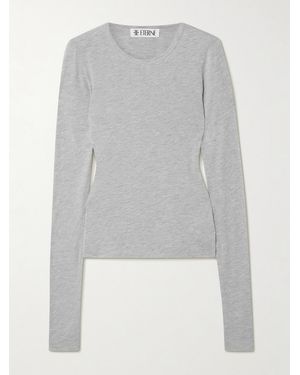 ÉTERNE Cotton And Modal-Blend Jersey T-Shirt - Grey