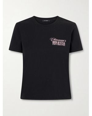 Willy Chavarria House Of Style Printed Cotton-Jersey T-Shirt - Black