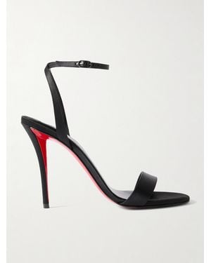 Christian Louboutin Miss Z 100 Satin Sandals - White