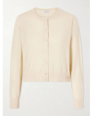Anine Bing Moni Wool And Cashmere-Blend Cardigan - Natural