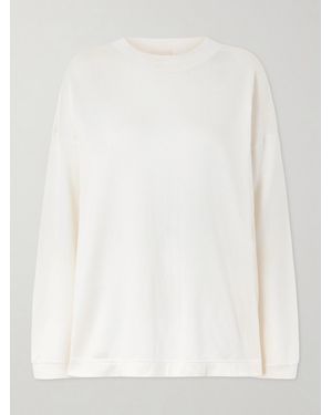 KHAITE Dylan Silk Sweatshirt - White