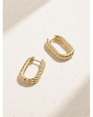 David Yurman Dy Madison 18-Karat Hoop Earrings - Natural