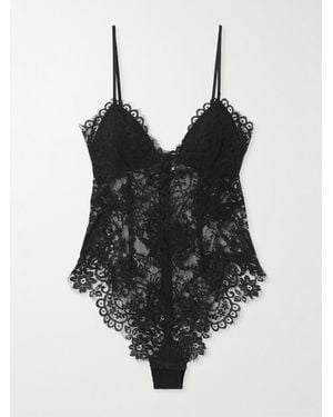Zimmermann Lace Bodysuit - Black