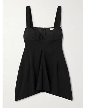Carven Jersey Peplum Top - Black