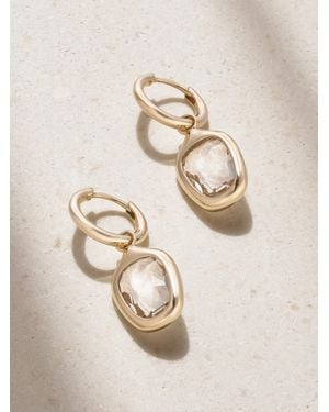 BY PARIAH Orbit Prism 14-Karat Recycled Topaz Hoop Earrings - Natural