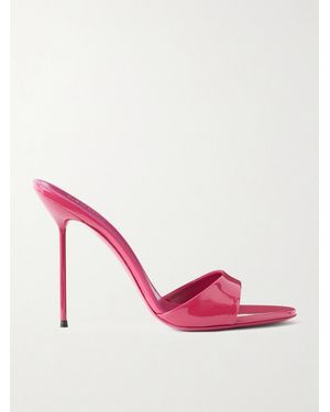 Paris Texas Lidia 105 Patent-Leather Mules - Pink