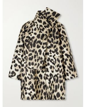 Givenchy Leopard-Print Jacquard Smart Jacket - Multicolour