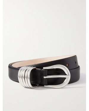 DEHANCHE Hollyhock Leather Belt - Black