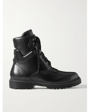 Moncler Patty Leather Ankle Boots - Black