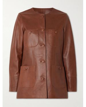 LIBEROWE Rani Leather Jacket - Brown