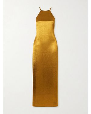 Giuliva Heritage The Martha Satin Maxi Dress - Metallic