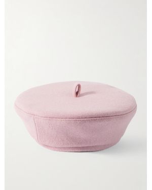 Ruslan Baginskiy Wool-Blend Beret - Pink